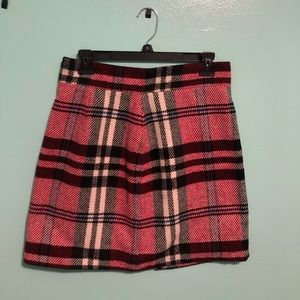 Plaid top shop skirt